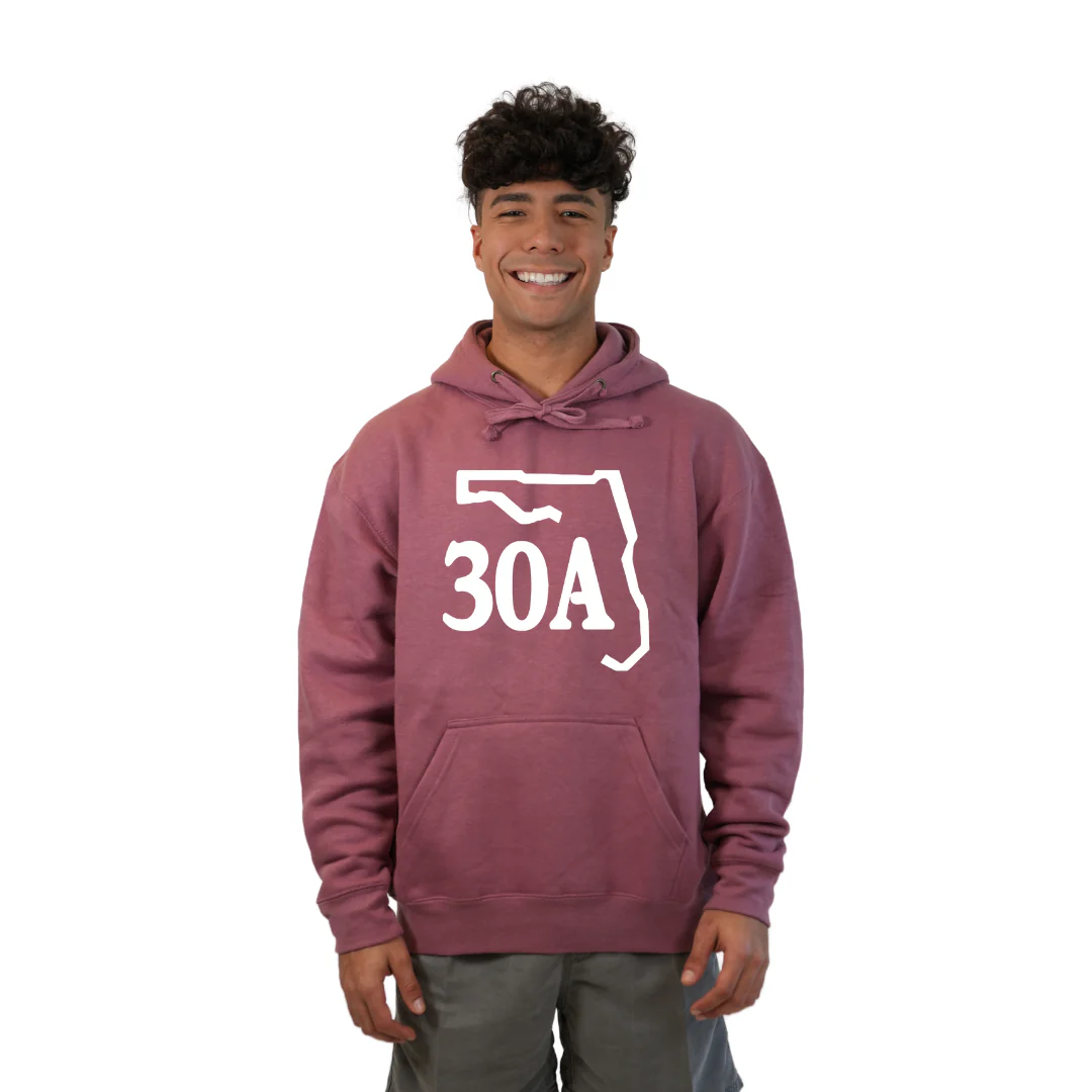 30A Map, Florida Panhandle Design Hoodie Style 252