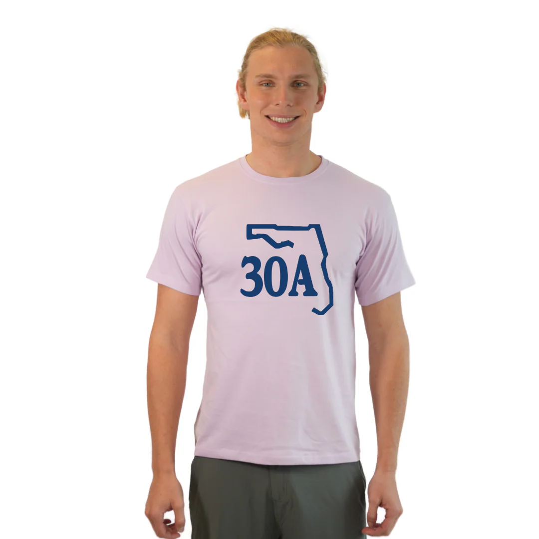 30A Map, Florida Panhandle Design T-Shirt Men - Image 2