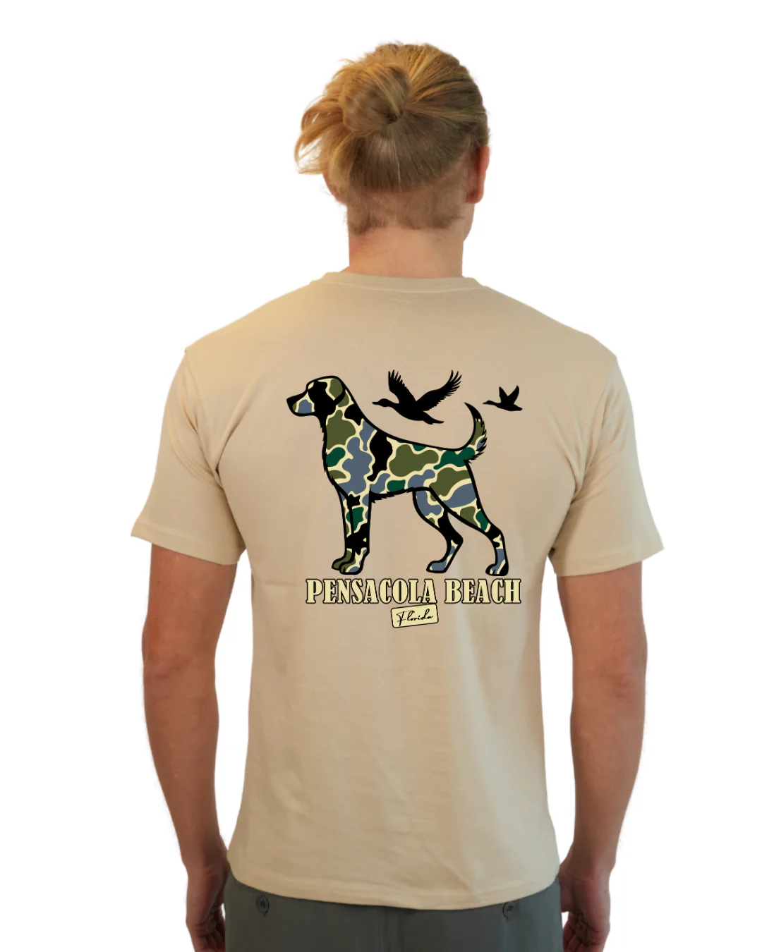 Pensacola Beach Dog Men T-Shirt Camouflage Edition - Image 10
