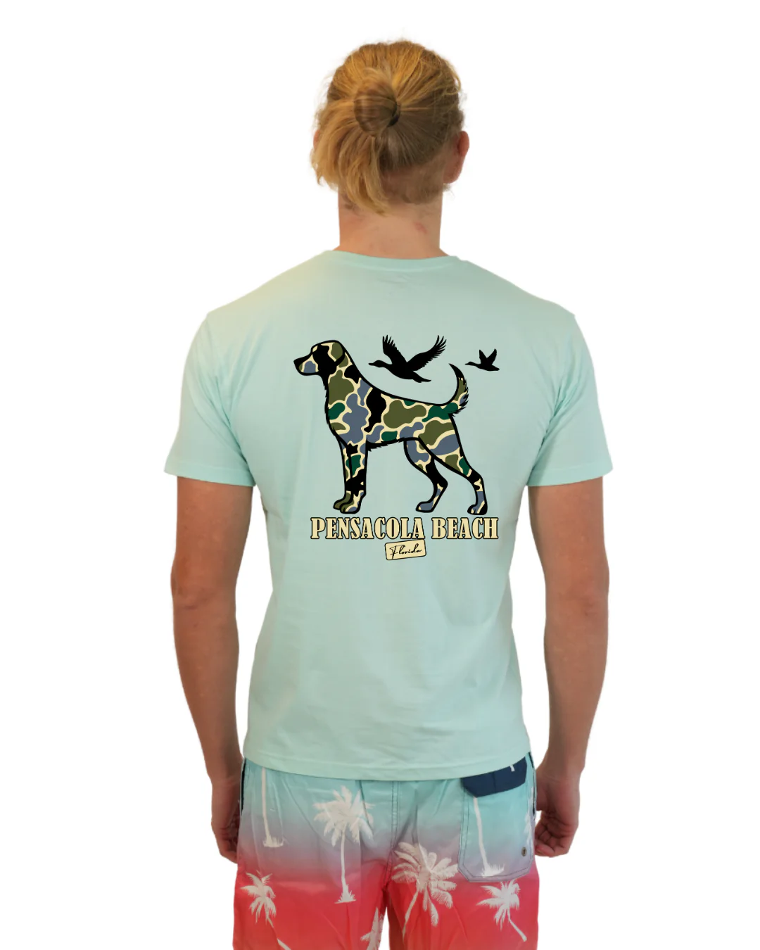 Pensacola Beach Dog Men T-Shirt Camouflage Edition - Image 12