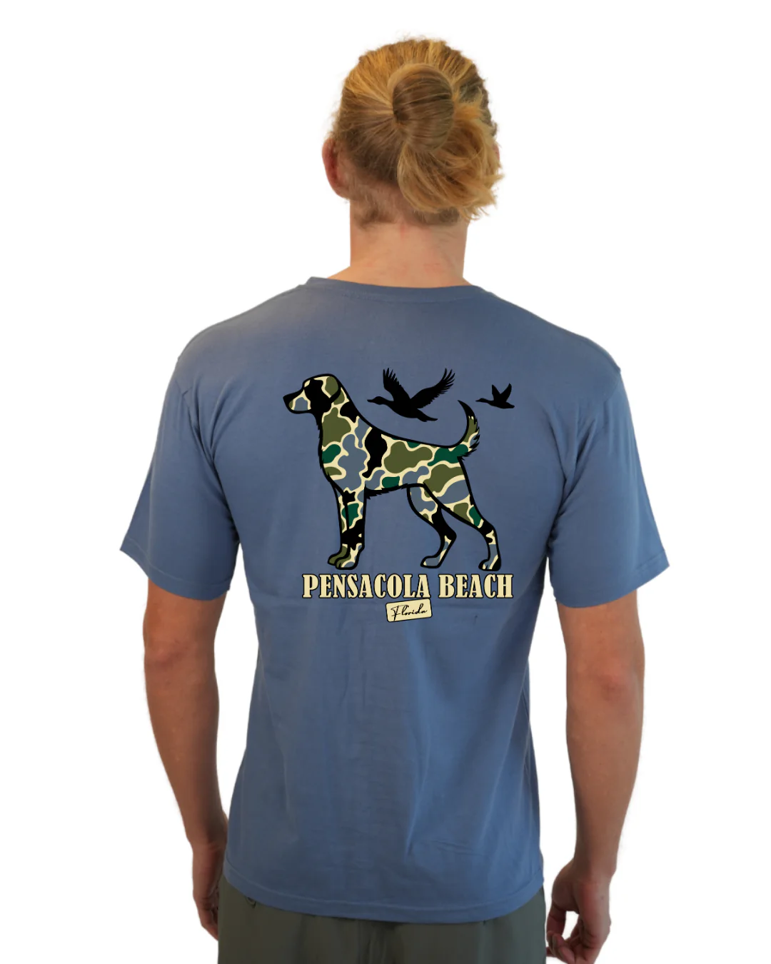 Pensacola Beach Dog Men T-Shirt Camouflage Edition - Image 2