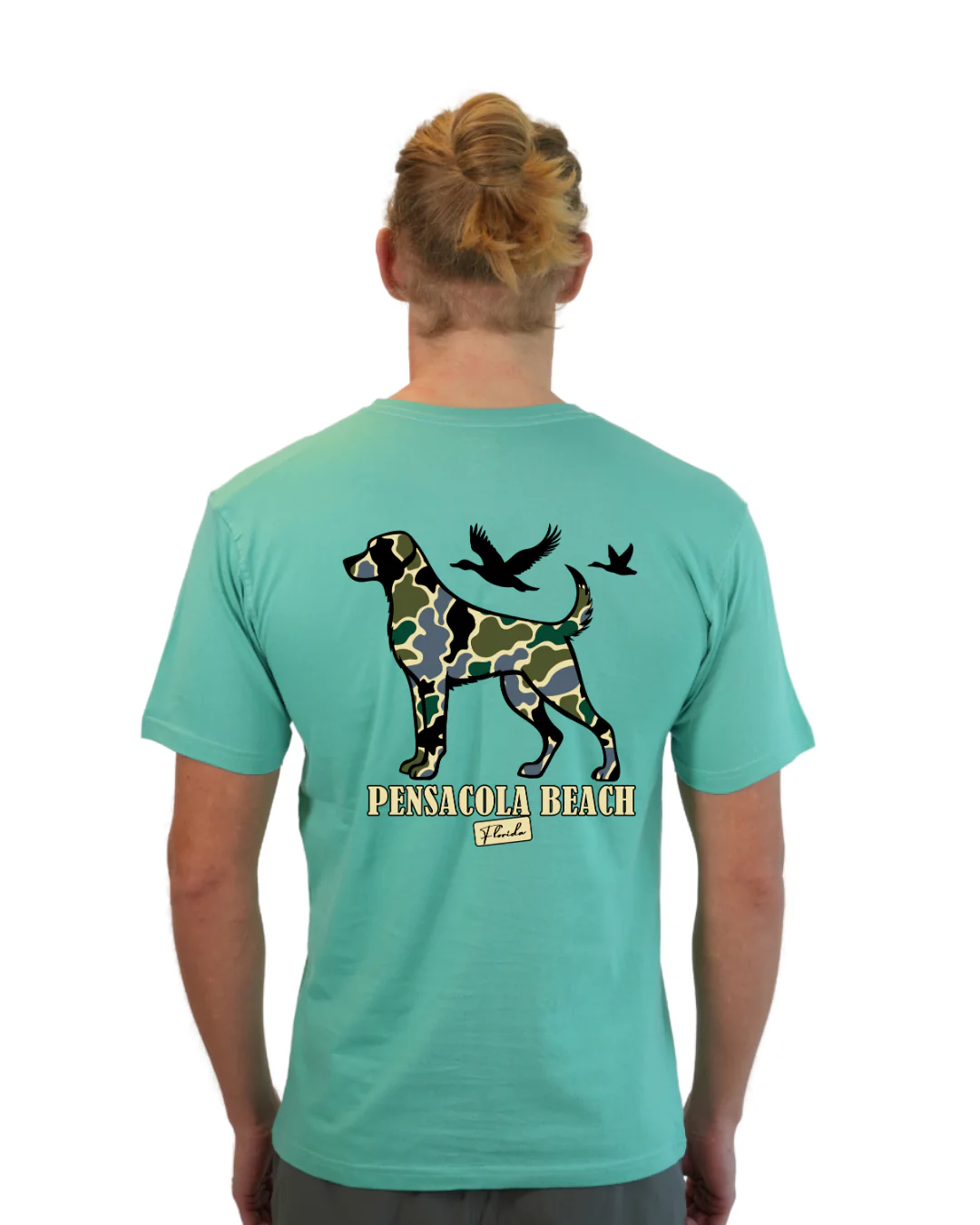 Pensacola Beach Dog Men T-Shirt Camouflage Edition - Image 4