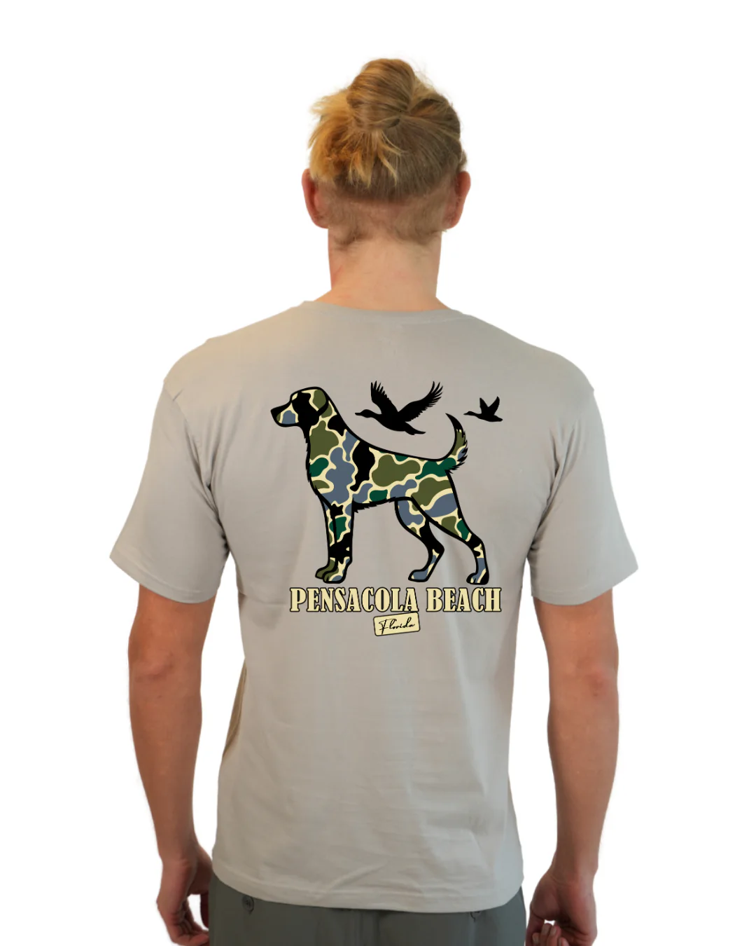 Pensacola Beach Dog Men T-Shirt Camouflage Edition - Image 6