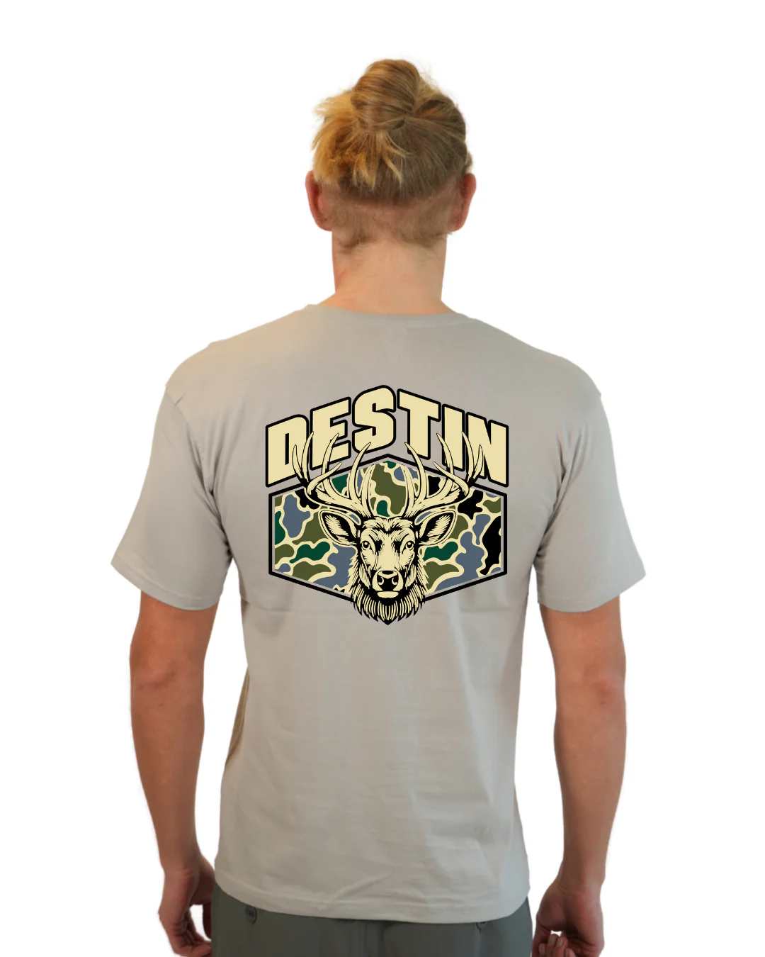 Destin Deer Men T-Shirt – Camouflage Edition - Image 10