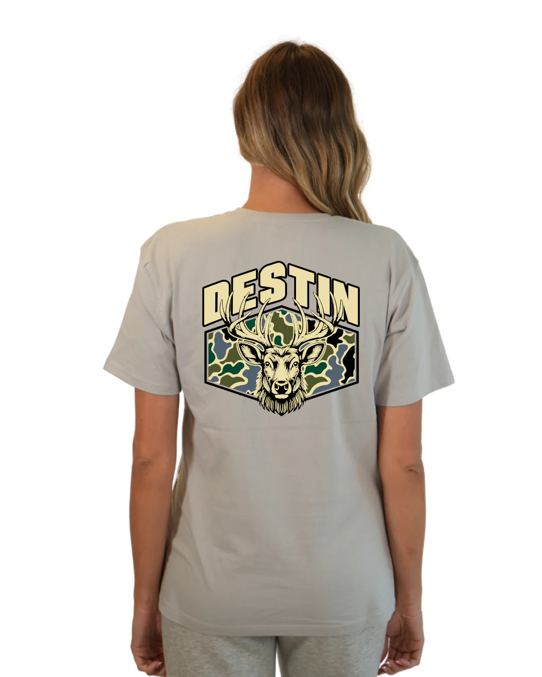 Destin Deer Women T-Shirt – Camouflage Edition - Image 11