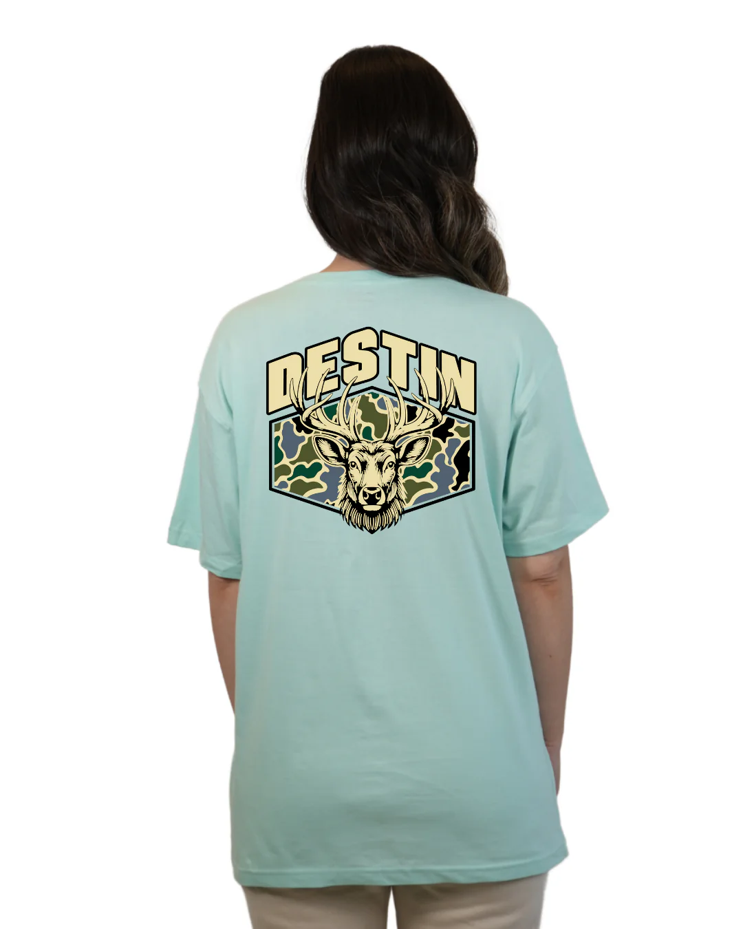 Destin Deer Women T-Shirt – Camouflage Edition - Image 12