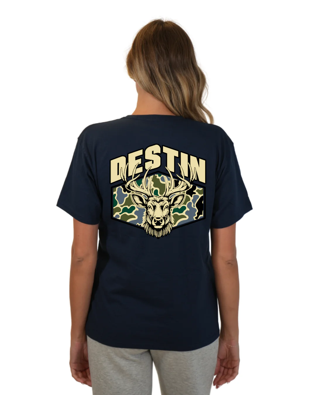 Destin Deer Women T-Shirt – Camouflage Edition - Image 13
