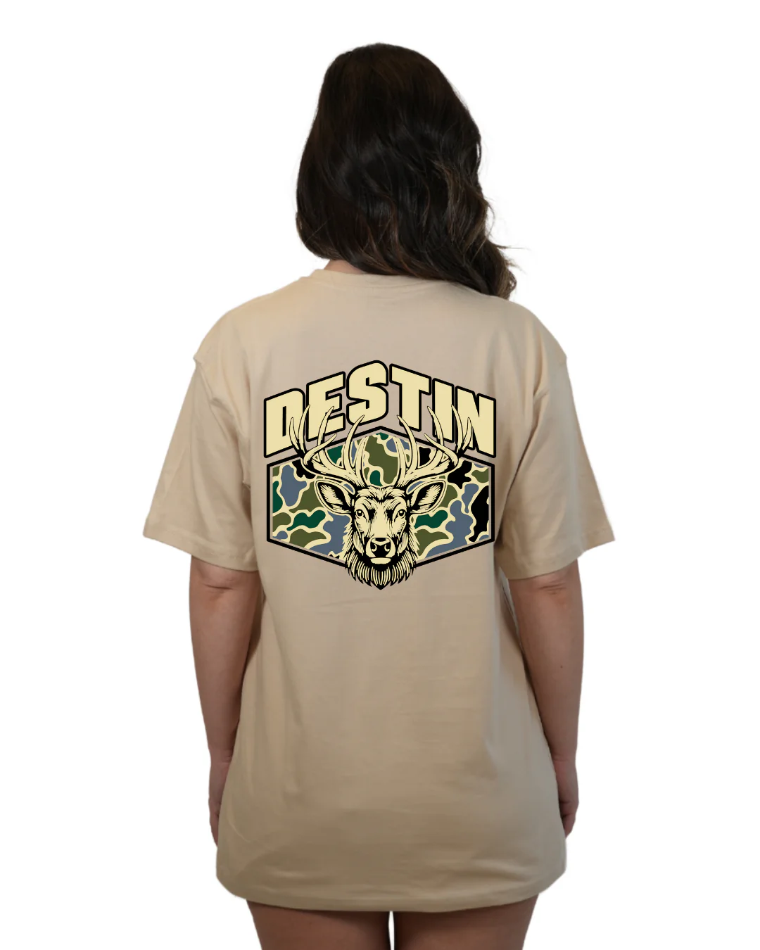 Destin Deer Women T-Shirt – Camouflage Edition - Image 14
