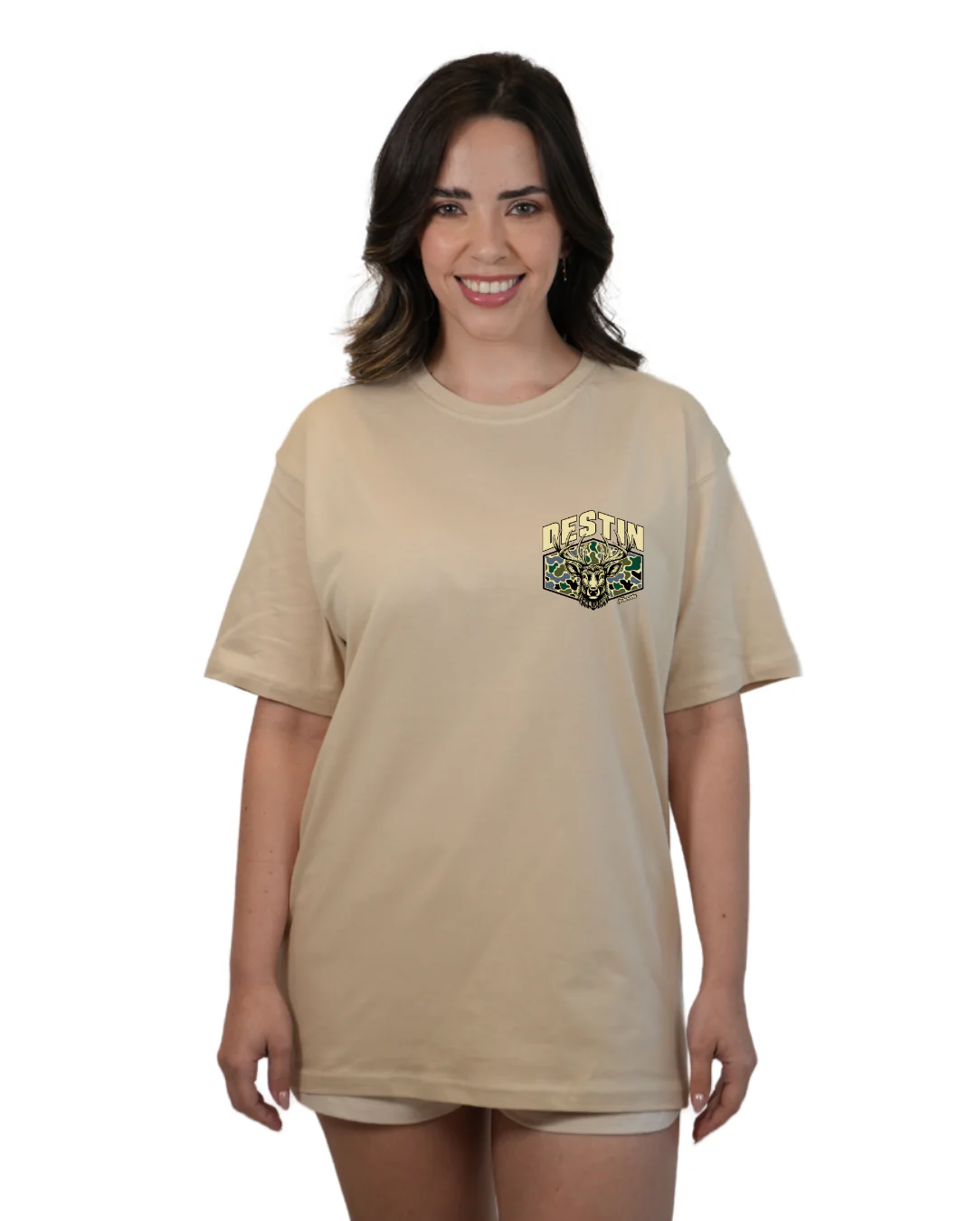Destin Deer Women T-Shirt – Camouflage Edition - Image 7