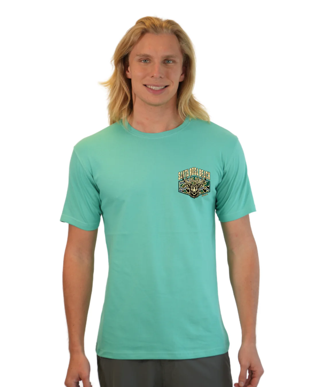 Santa Rosa Beach Deer Men T-Shirt – Camouflage Edition