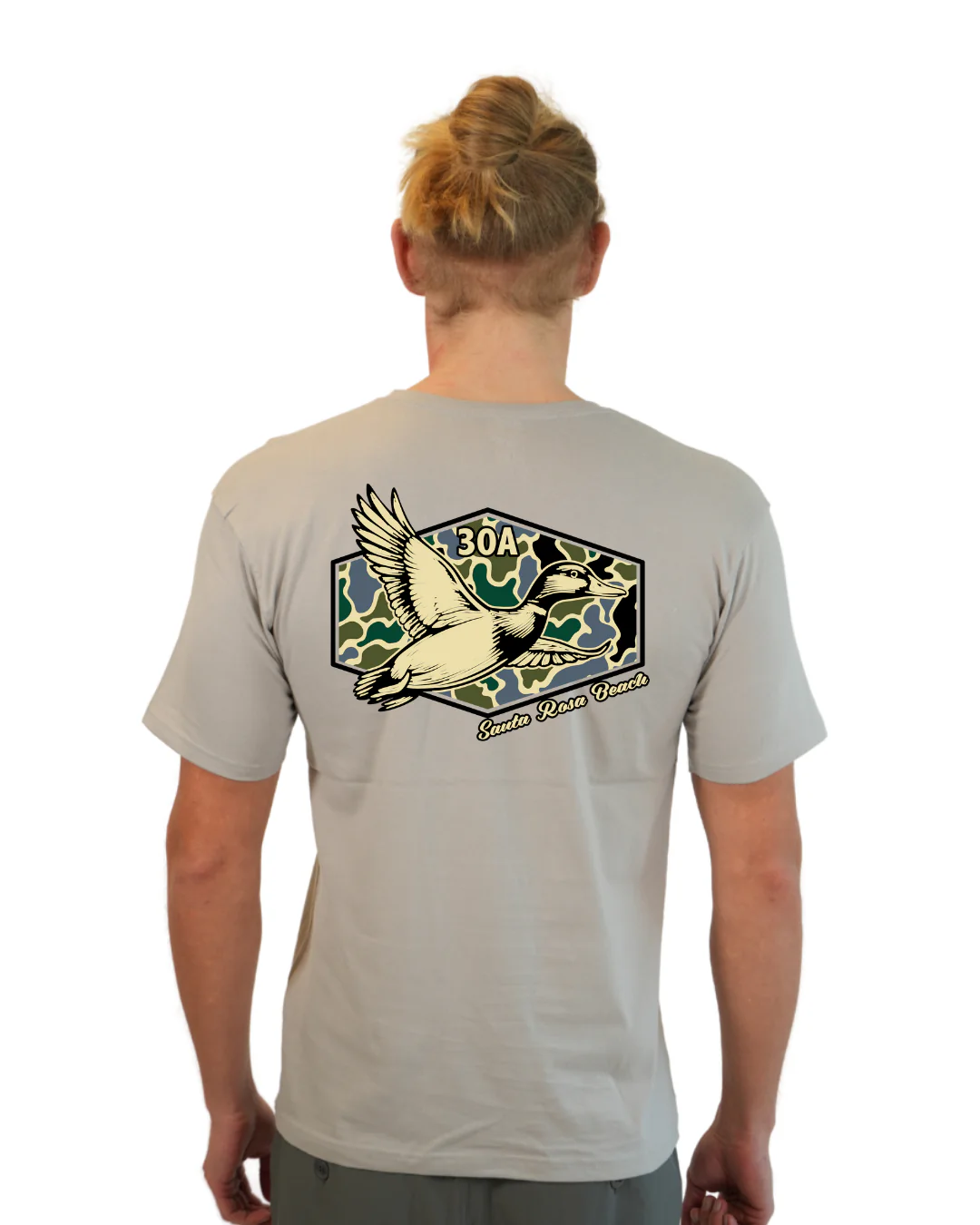 Santa Rosa Beach Duck Men T-Shirt Camouflage Edition - Image 11