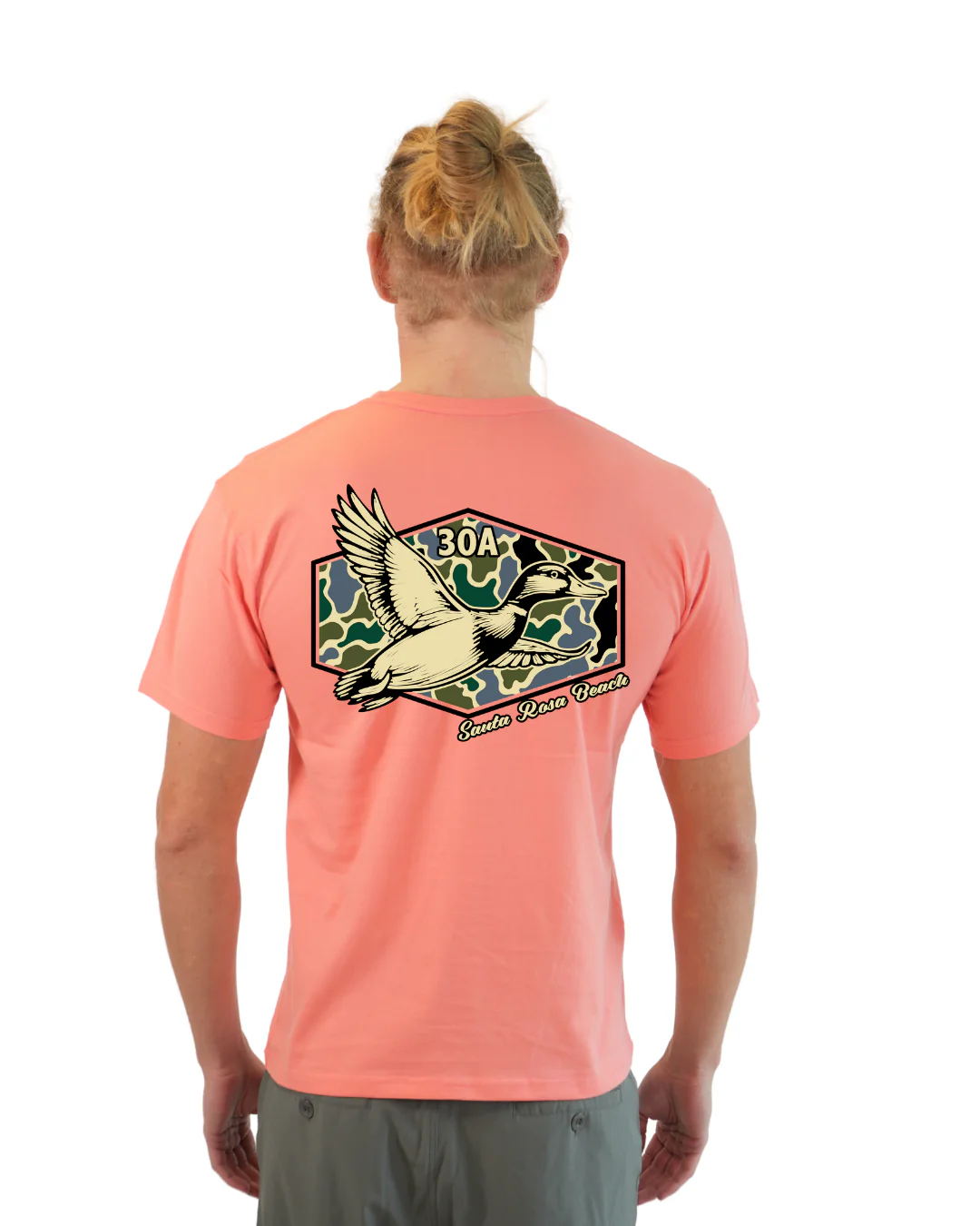 Santa Rosa Beach Duck Men T-Shirt Camouflage Edition - Image 13