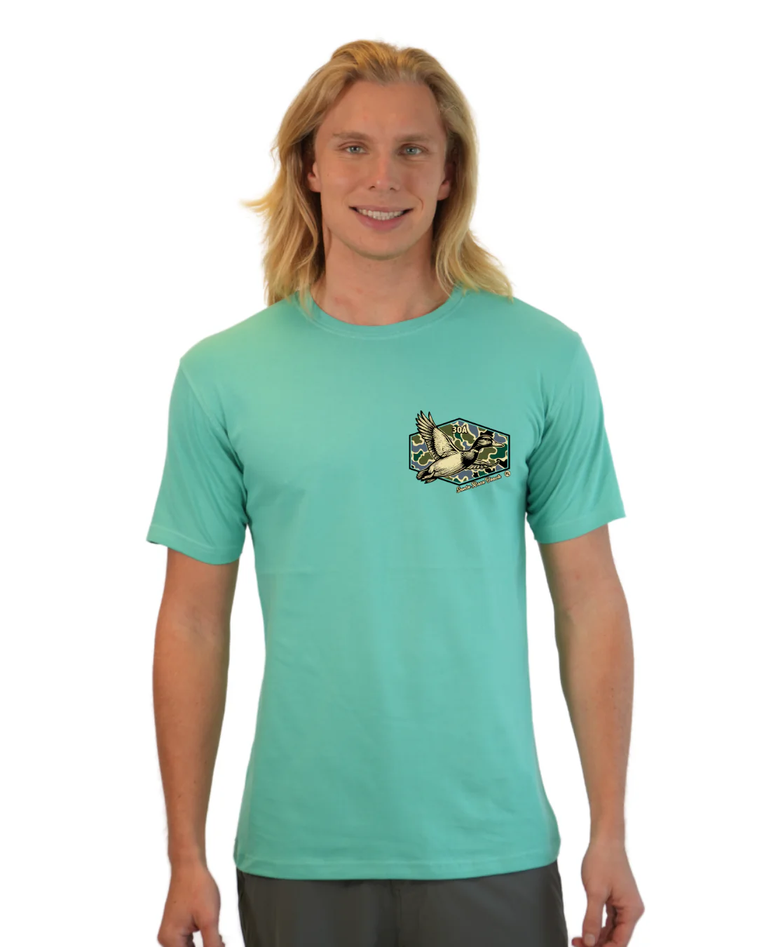 Santa Rosa Beach Duck Men T-Shirt Camouflage Edition - Image 16