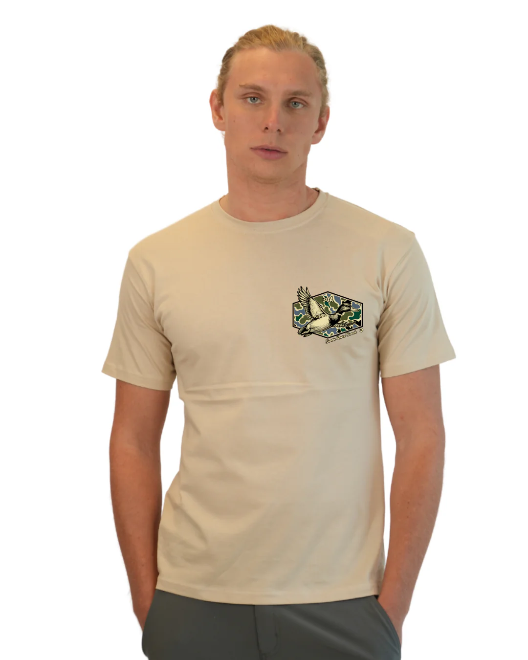 Santa Rosa Beach Duck Men T-Shirt Camouflage Edition - Image 21