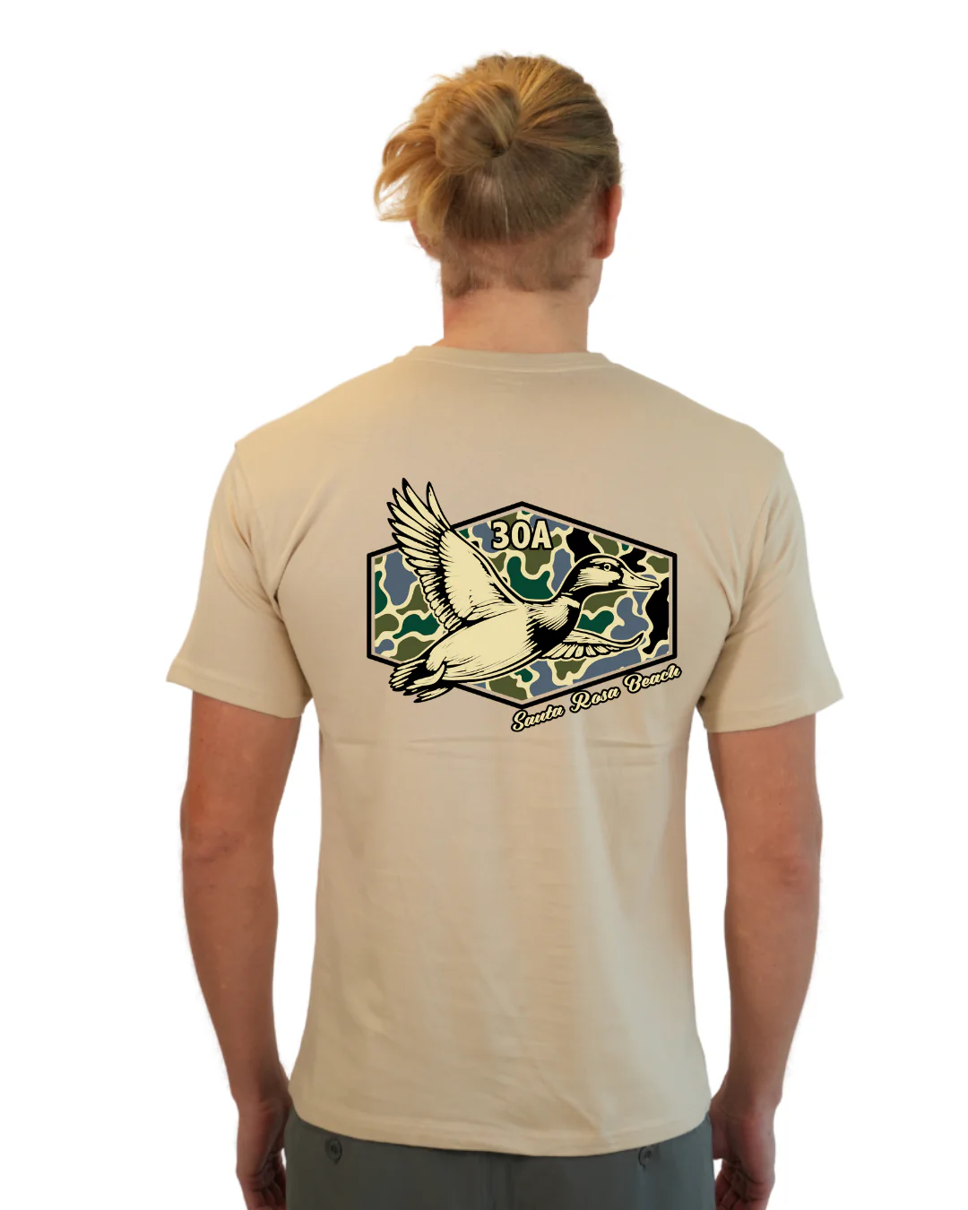 Santa Rosa Beach Duck Men T-Shirt Camouflage Edition - Image 22