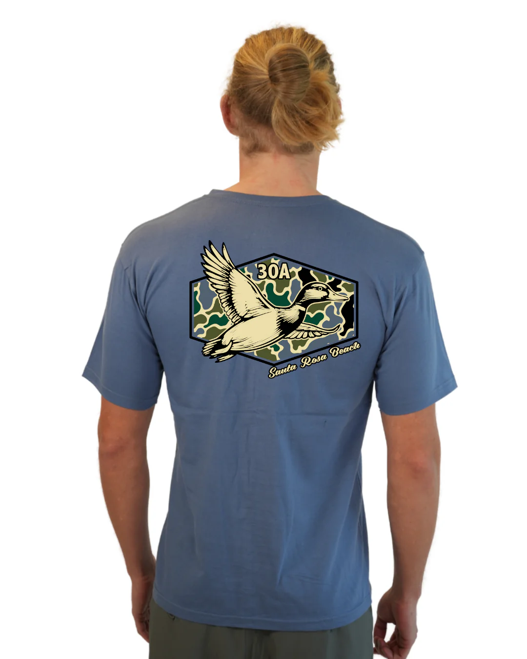 Santa Rosa Beach Duck Men T-Shirt Camouflage Edition - Image 24