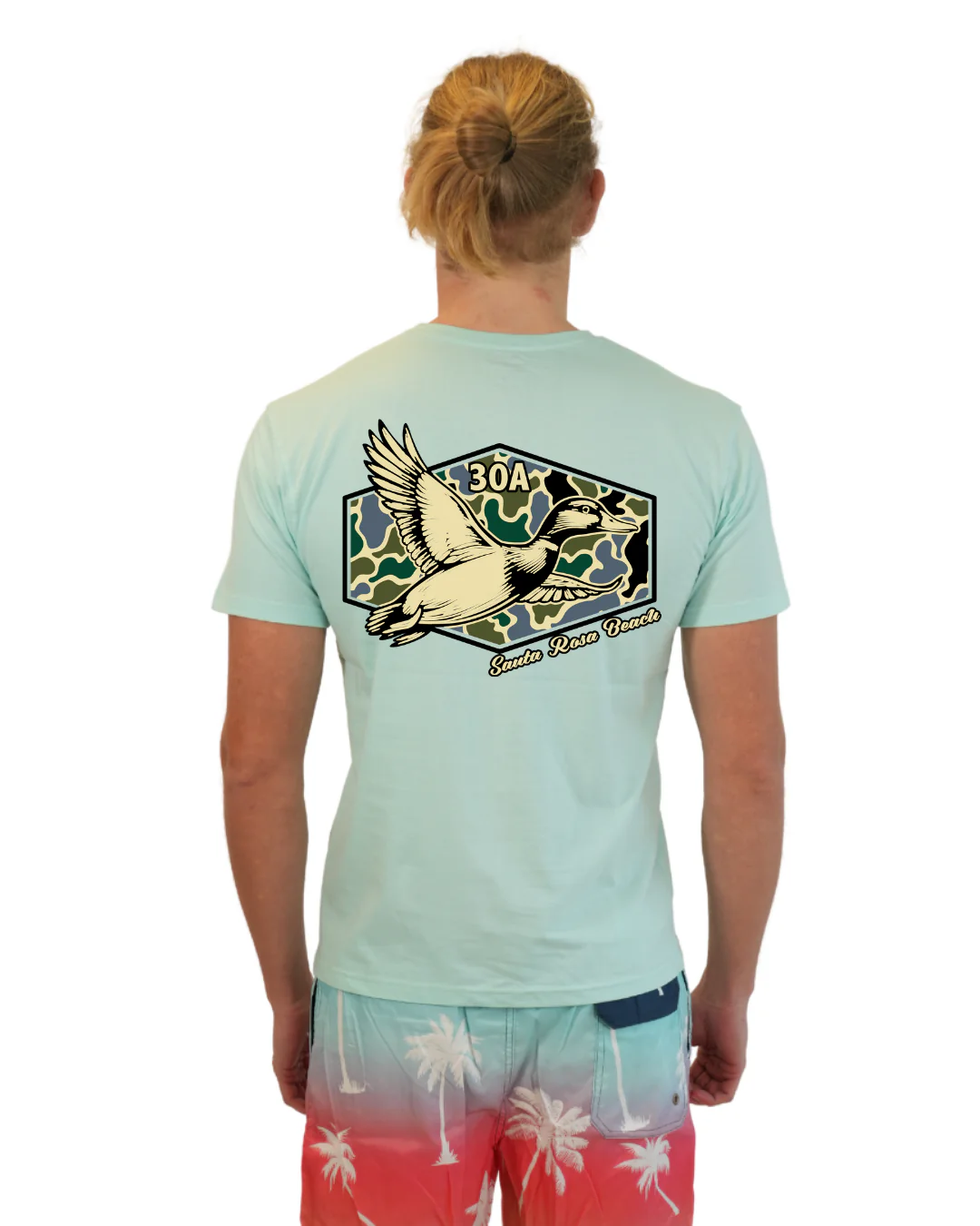 Santa Rosa Beach Duck Men T-Shirt Camouflage Edition - Image 26