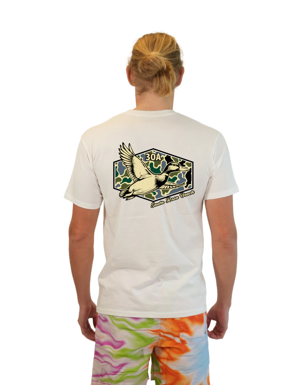 Santa Rosa Beach Duck Men T-Shirt Camouflage Edition - Image 28