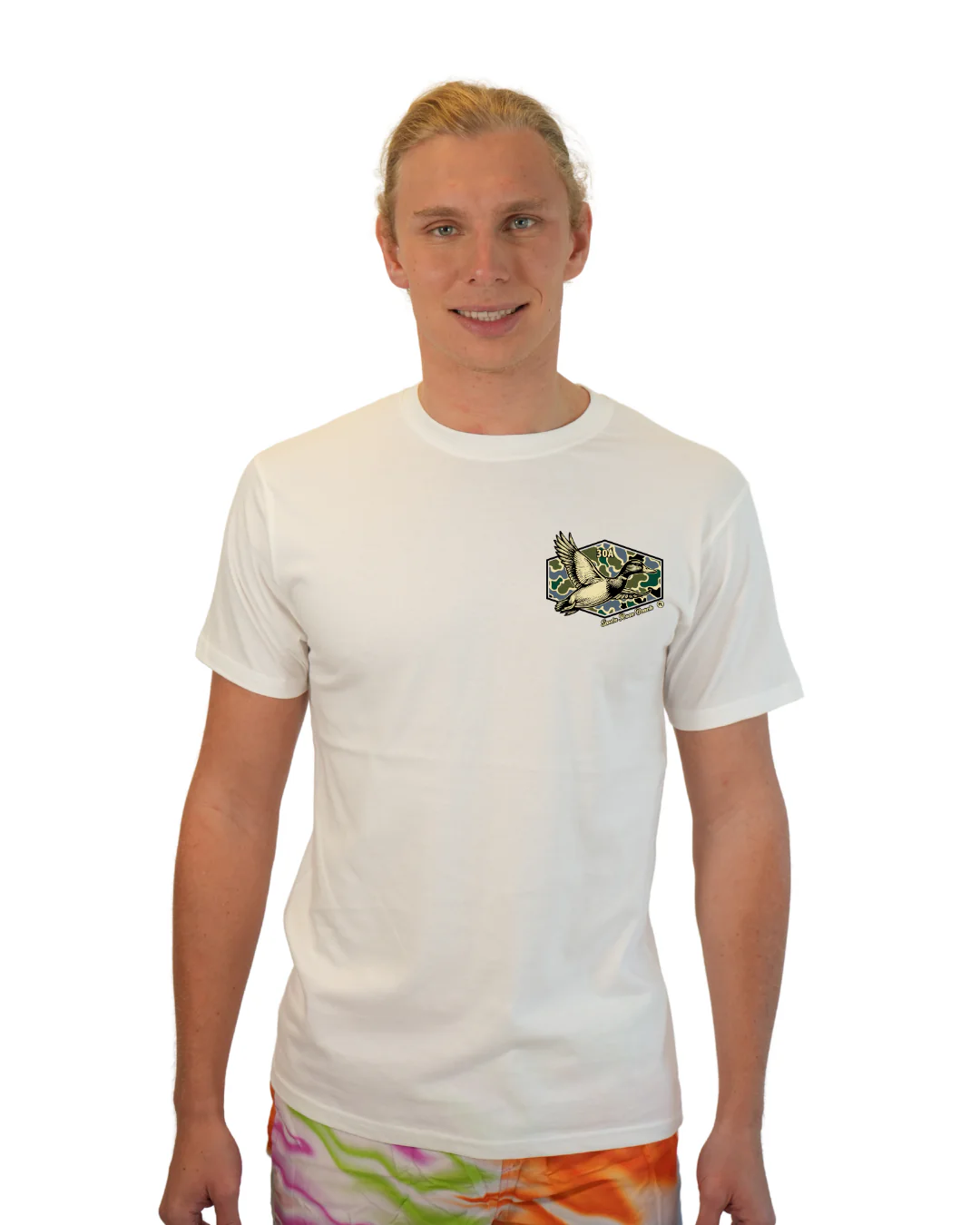 Santa Rosa Beach Duck Men T-Shirt Camouflage Edition - Image 5