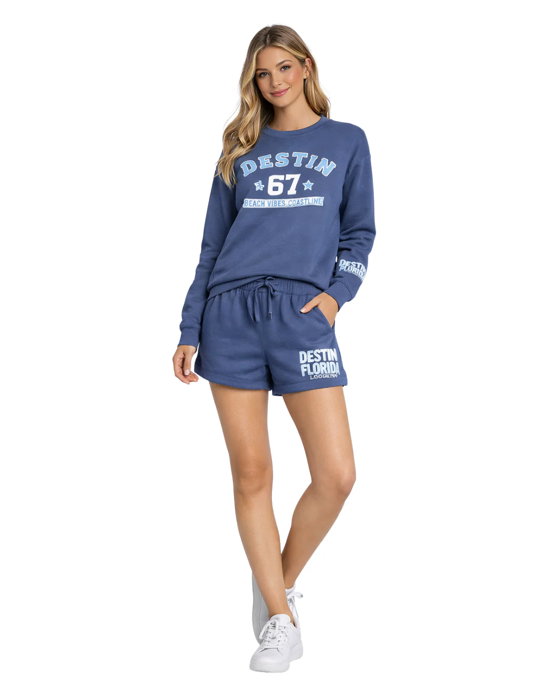 Destin, Fl Beach Vibes Coast Live Crewneck -Part of a Set- Style ETP40CN