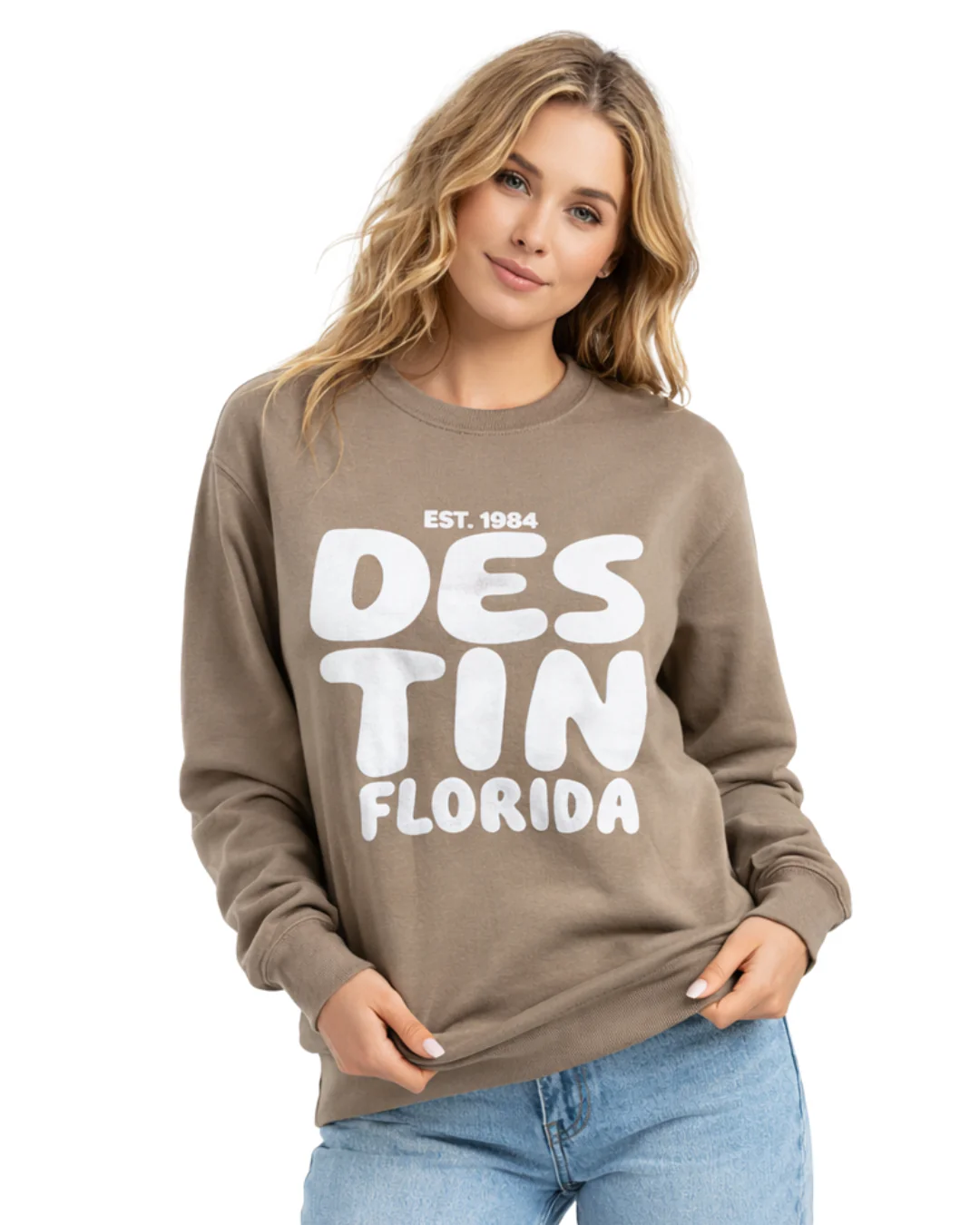 Destin, Fl City Name Women Crewneck Style AI067C