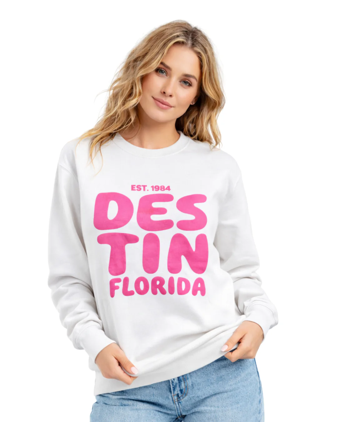 Destin, Fl City Name Women Crewneck Style AI067C - Image 2