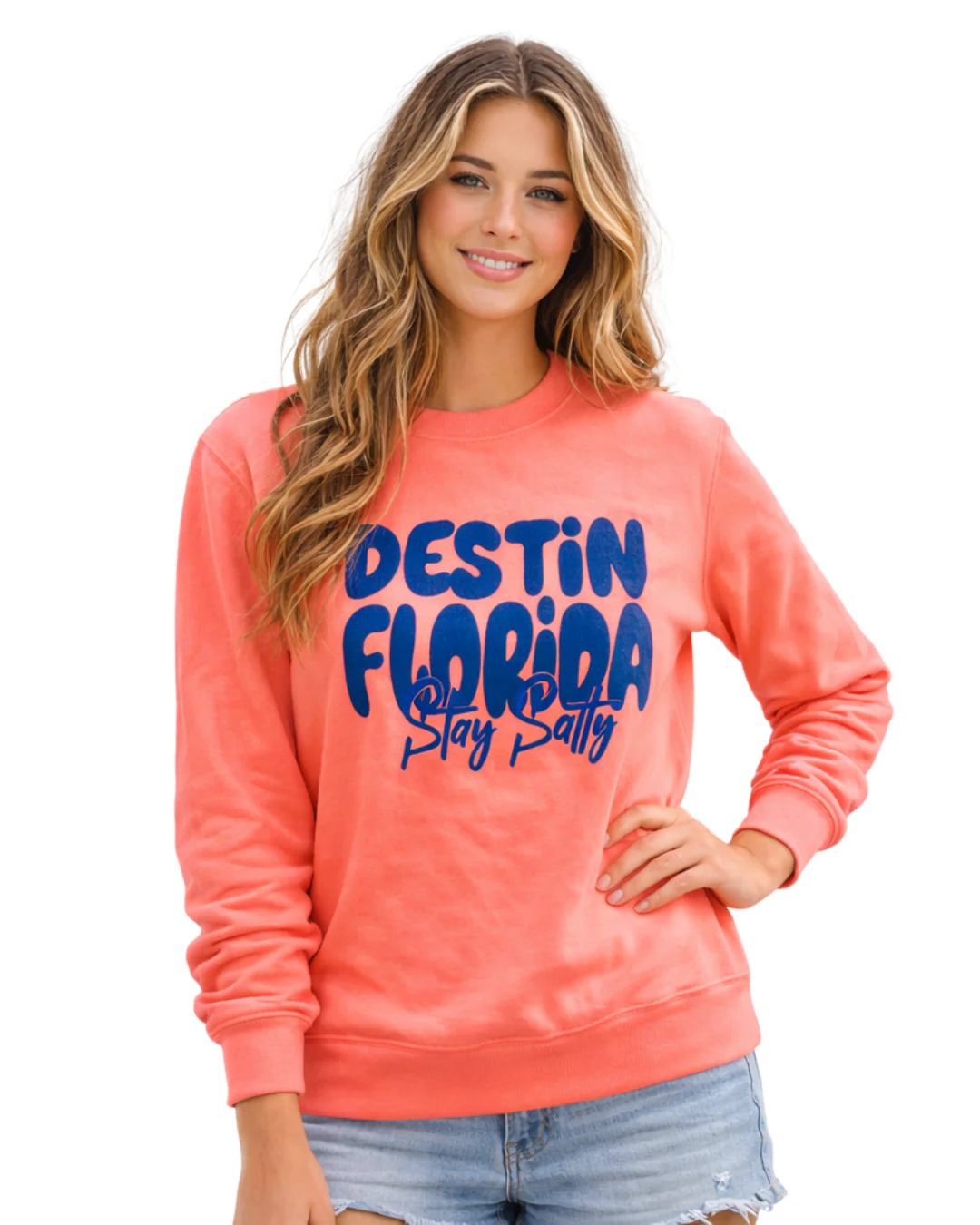 Destin, Fl City Name Women Crewneck Style AI067C - Image 4