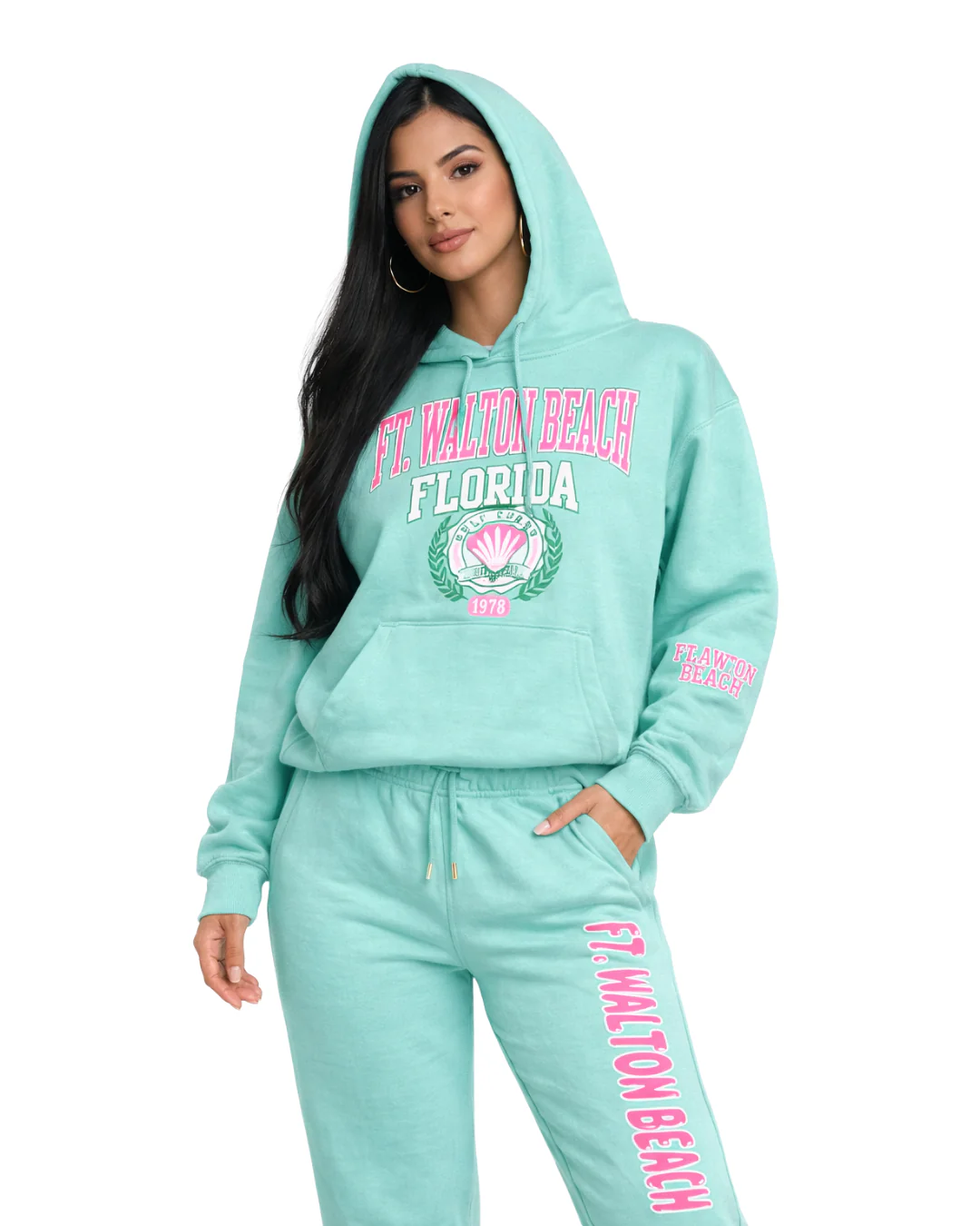 Ft. Walton Beach, Fl Shield Hoodie -Part of a Set- Style ETP010HD