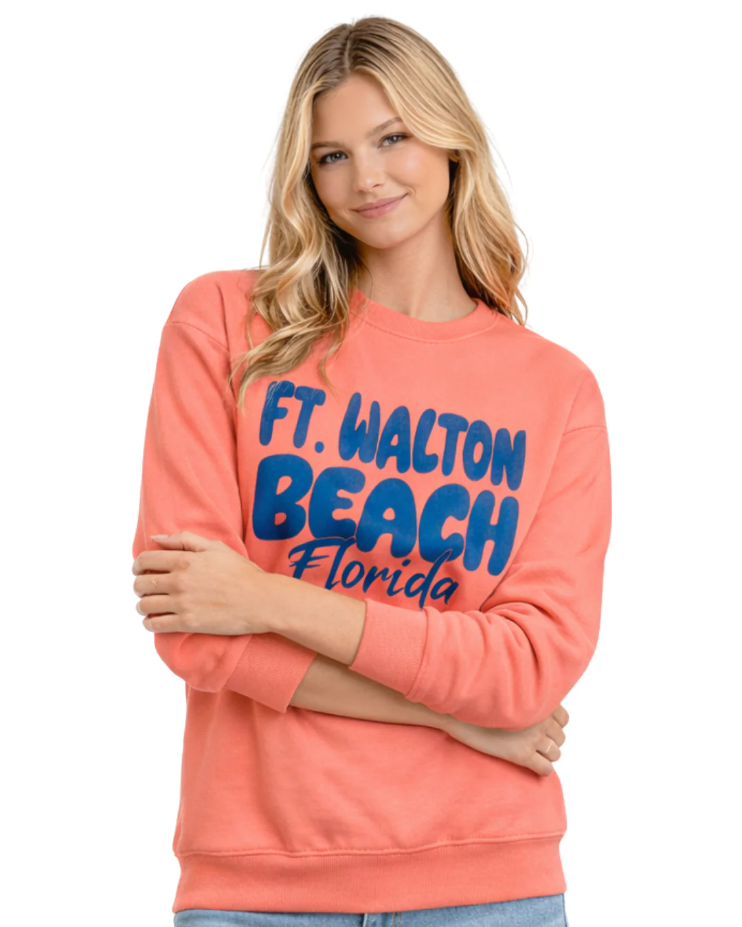 Ft. Walton Beach, Fl City Name Women Crewneck Style AI067C
