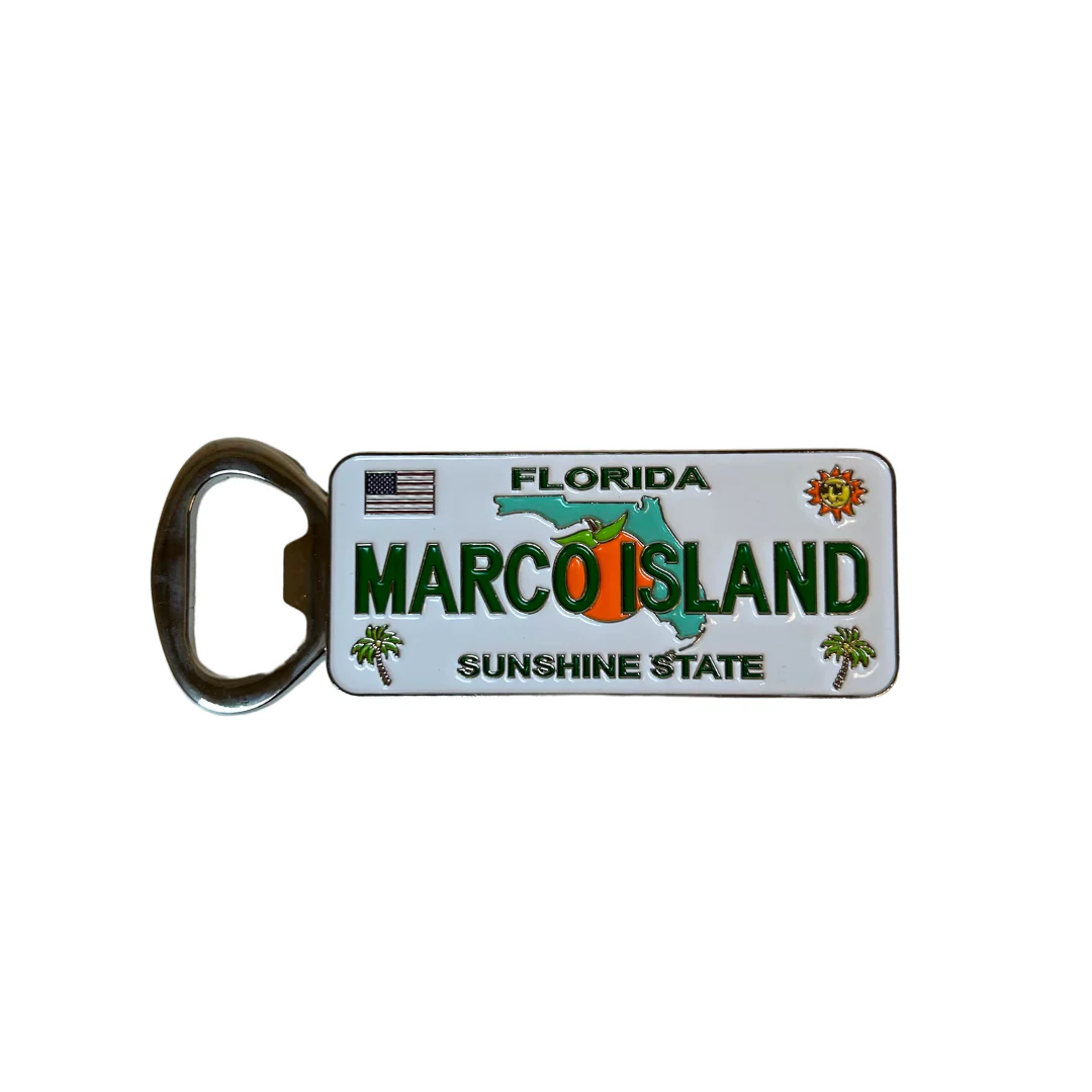 Marco Island License Plate Style Opener Magnets