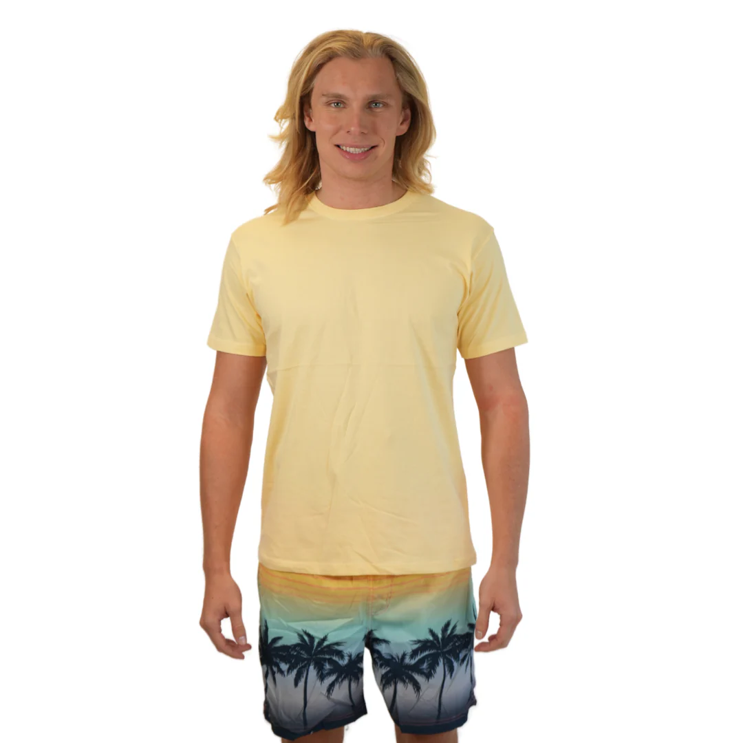 Mens Swim Trunks Stripes Palm Trees Style Sm-006 - Image 3