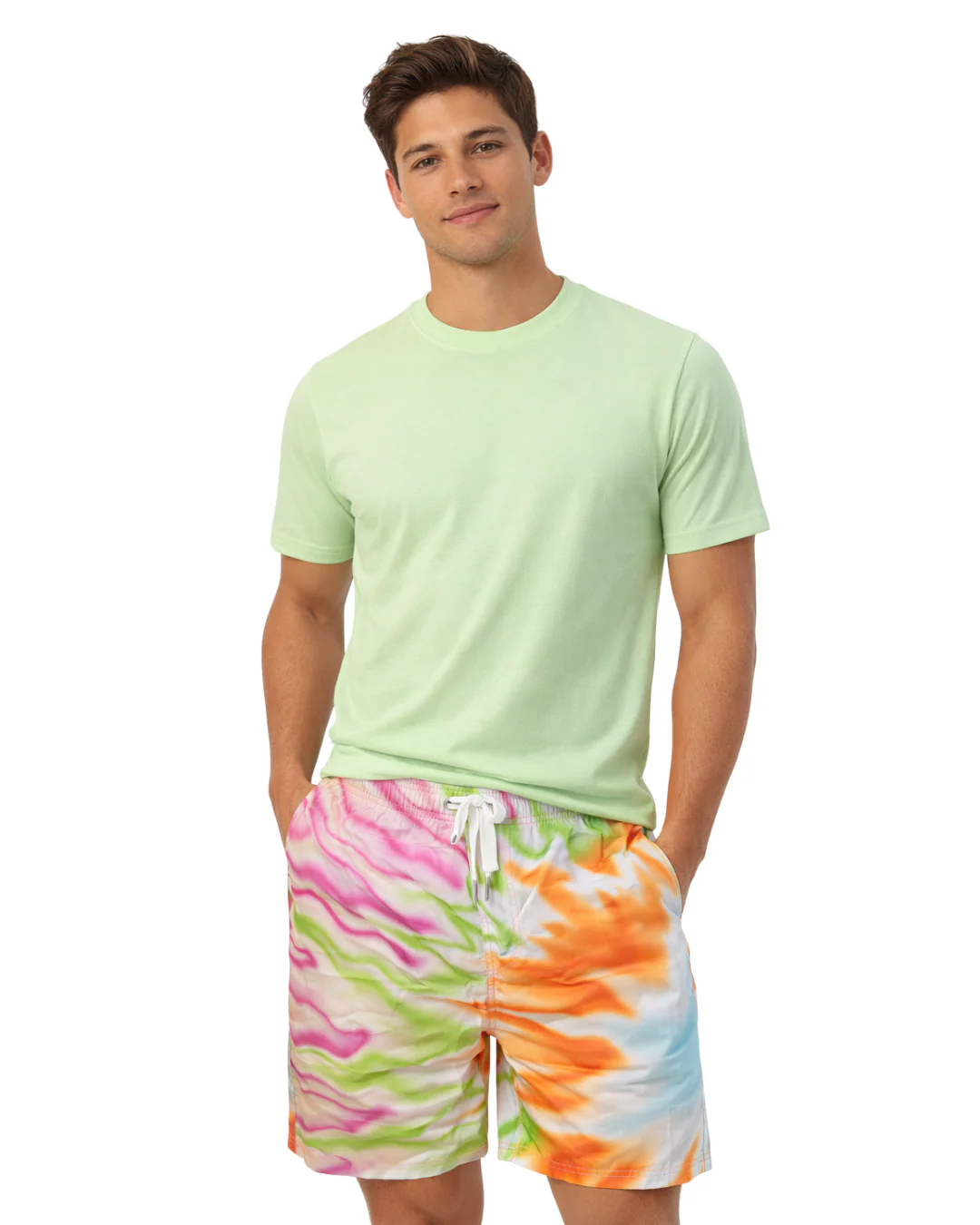 Mens Swim Trunks Tie Die Style Sm-021