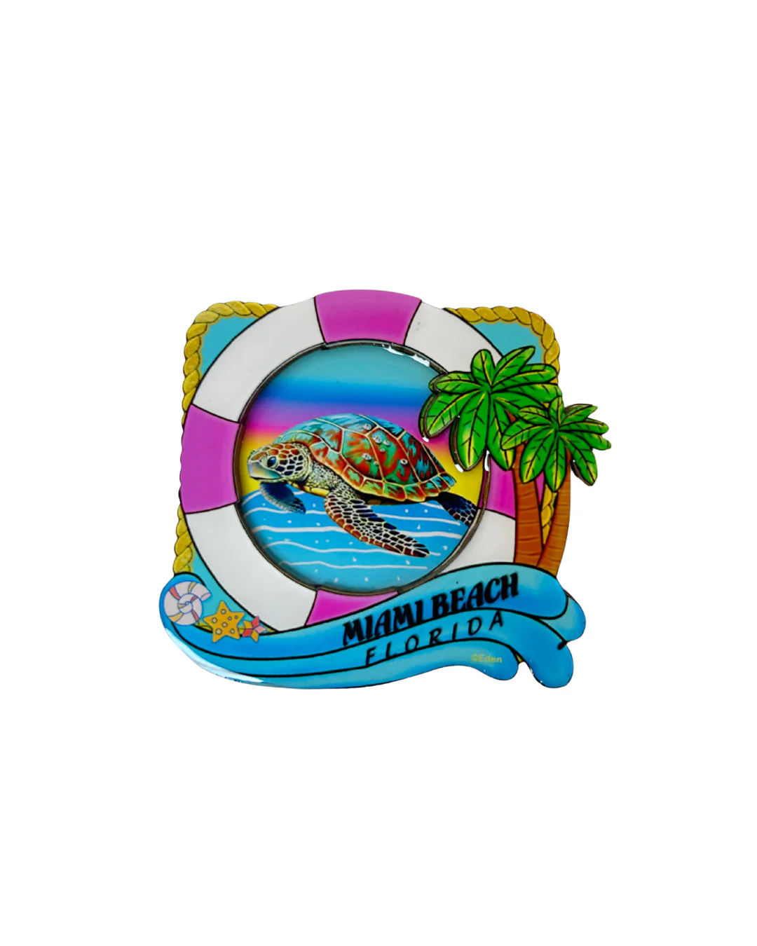 Miami Beach, Fl Floatie Design Magnet