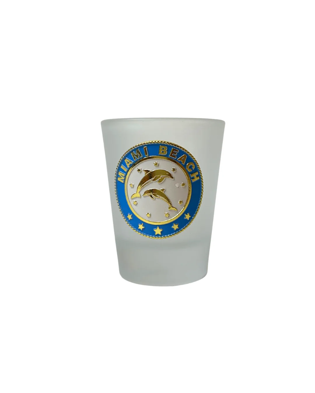 Miami Beach Shield Design Shot Glass
