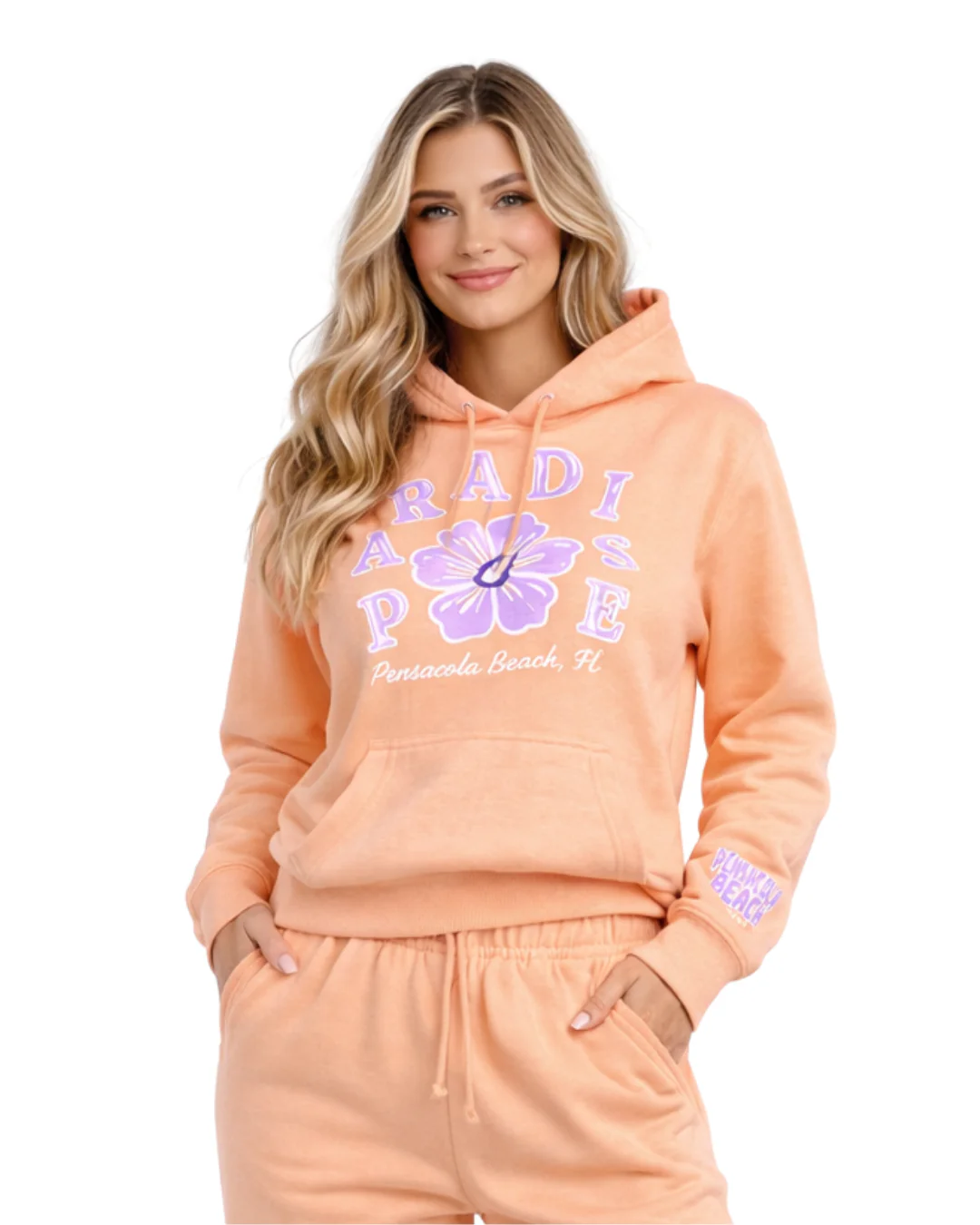 Pensacola Beach, Paradaise Hoodie -Part of a Set- Style ETP010HD - Image 3