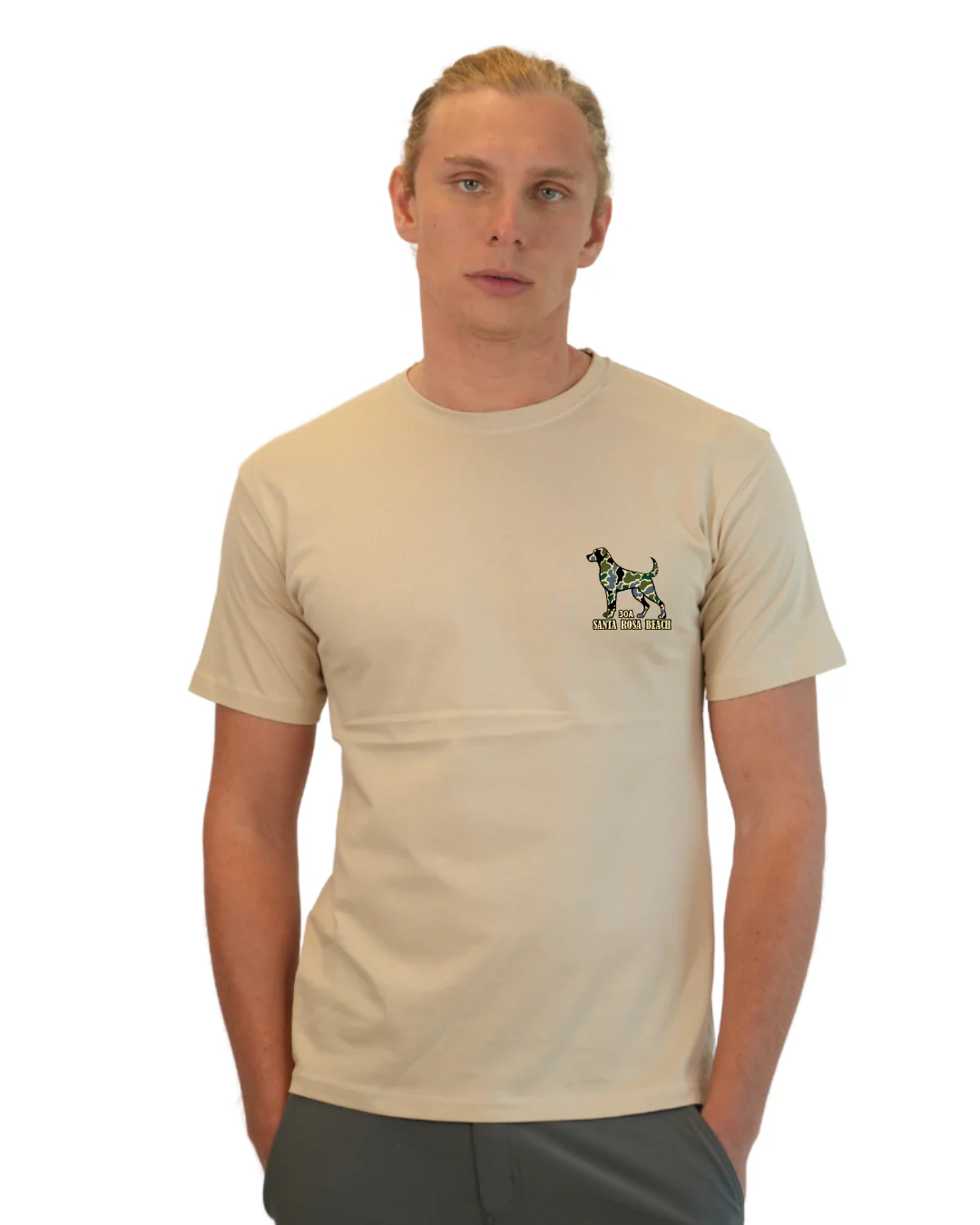 Santa Rosa Beach Dog Men T-Shirt Camouflage Edition - Image 6