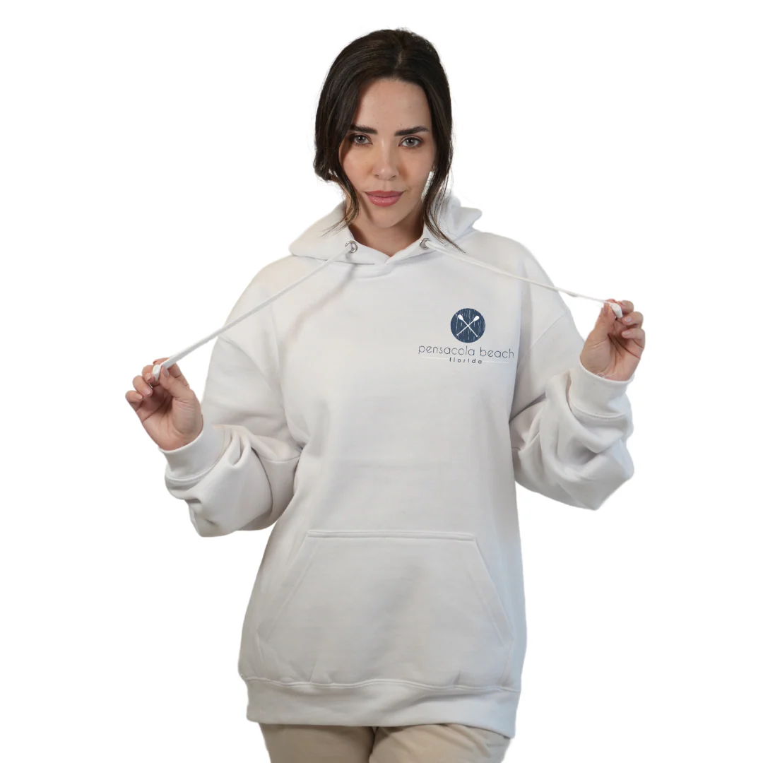 Pensacola Beach front Paddles pocket design and back big Paddles Design Pullover Hoodie Women Style 252