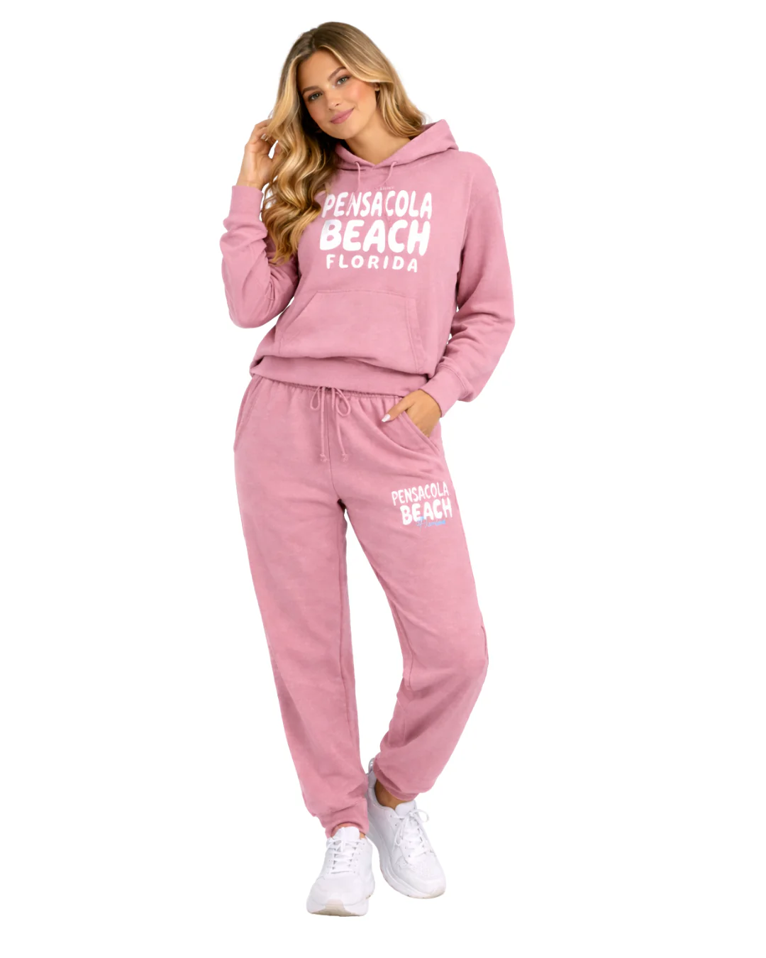 Pensacola Beach, City Name Hoodie -Part of a Set- Style ETP010HD - Image 2