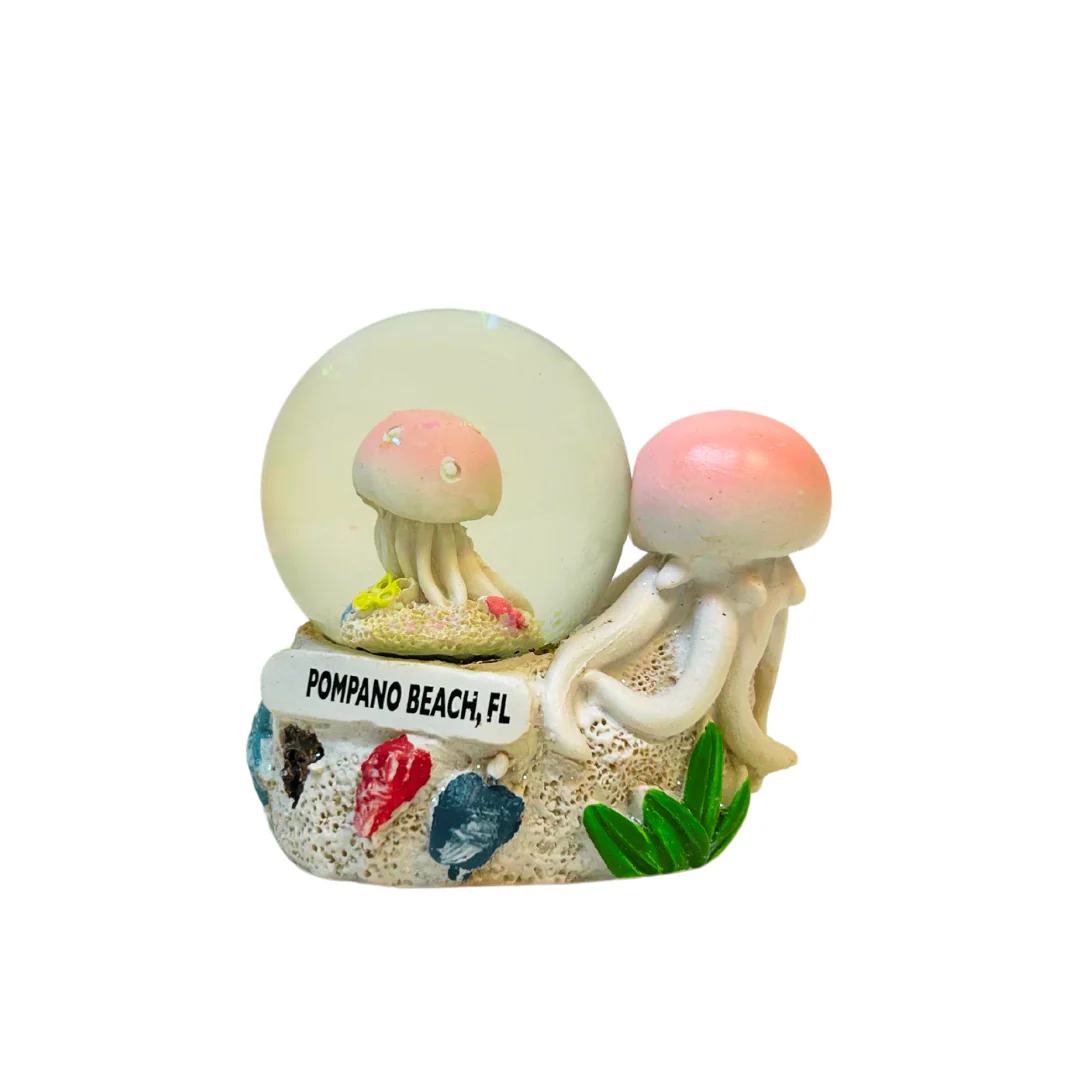Pompano Beach, Fl Water Globes Souvenir