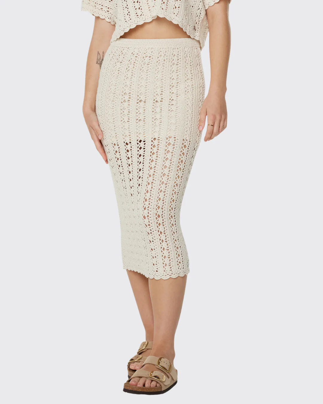 Roxy Sea Swirl Crochet Skirt