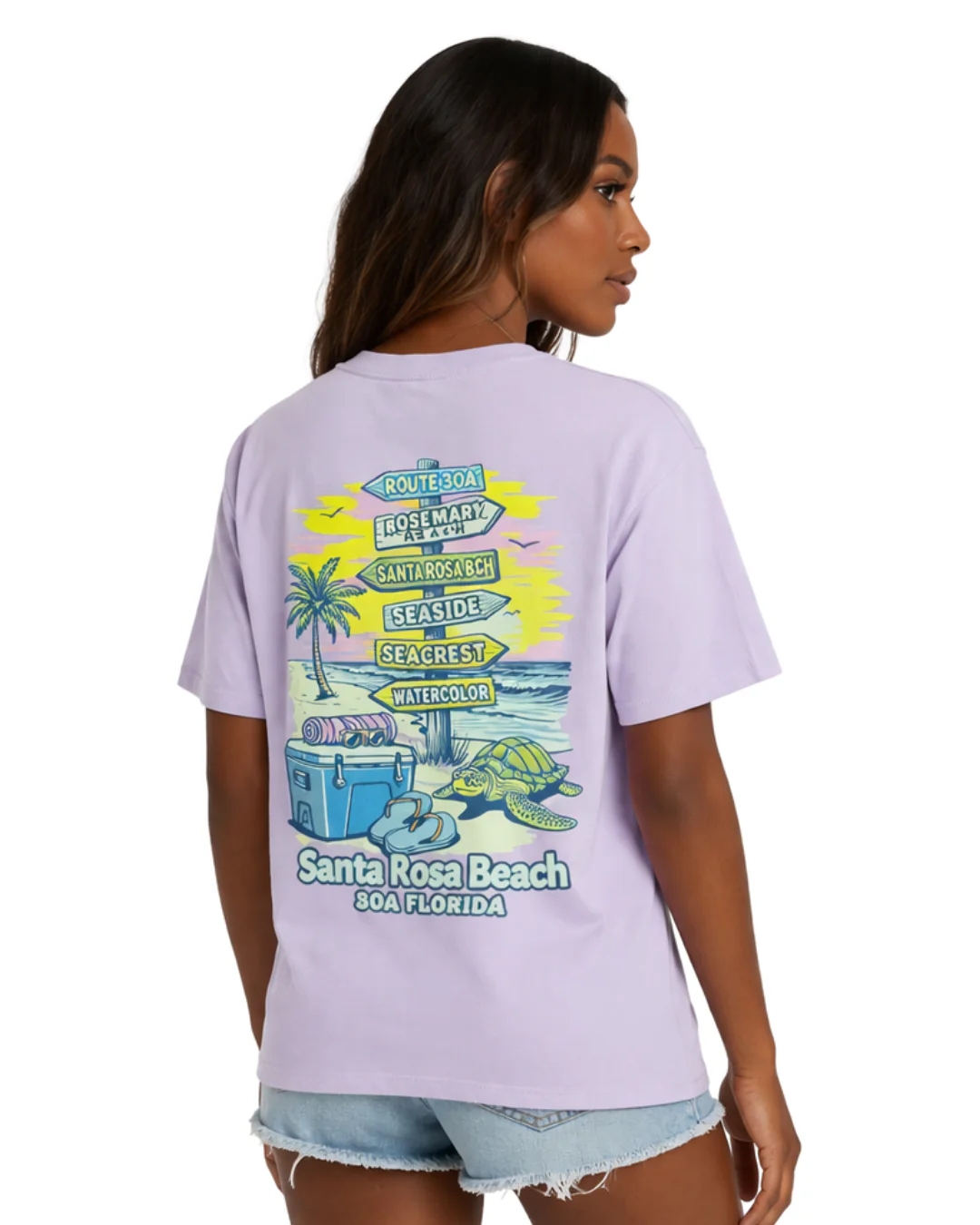 Santa Rosa Beach, Fl 30A Design Women’s T-Shirt - Image 2