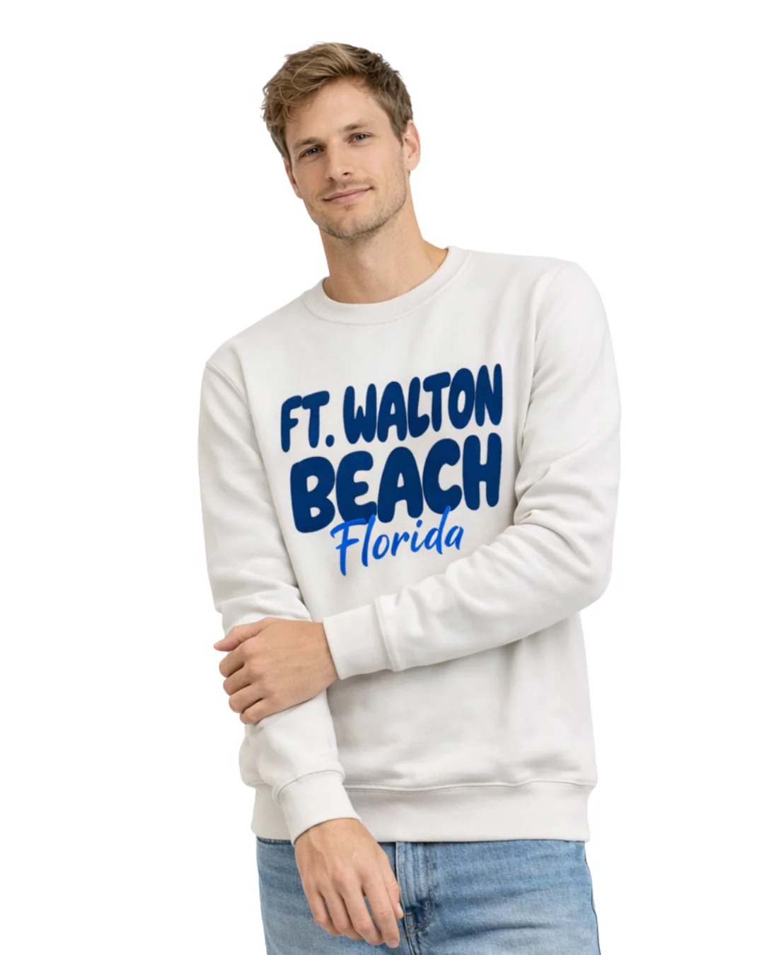 Ft. Walton Beach, Fl City Name Crewneck Style AI067C - Image 3