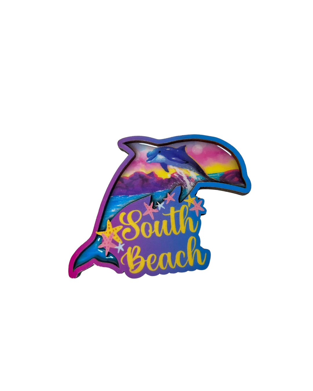 South Beach, Dolphin Design Magnet